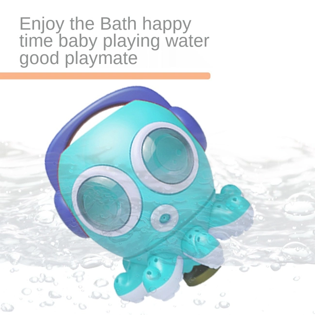 Cartoon Octopus Design Bathroom Shower Toy Kids Spray Whirling Water Bathing Toys Funny Bath Baby Toy Toddler Bathtub Toy