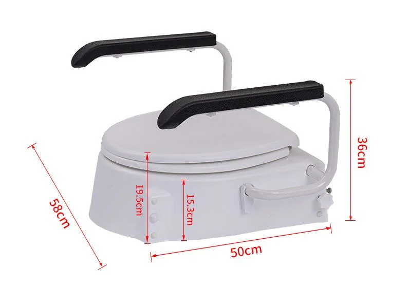 High Quality Medical Portable Plastic Toilet Raised Seat Toilet Bowl Booster